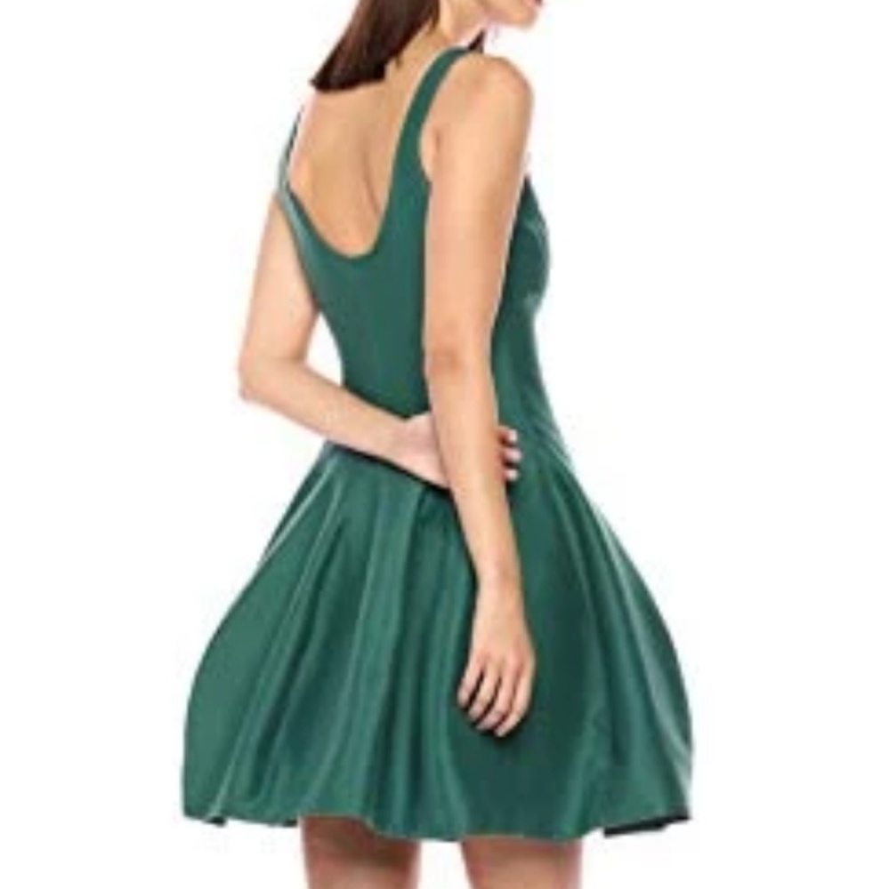 Halston Heritage Emerald Cocktail Dress